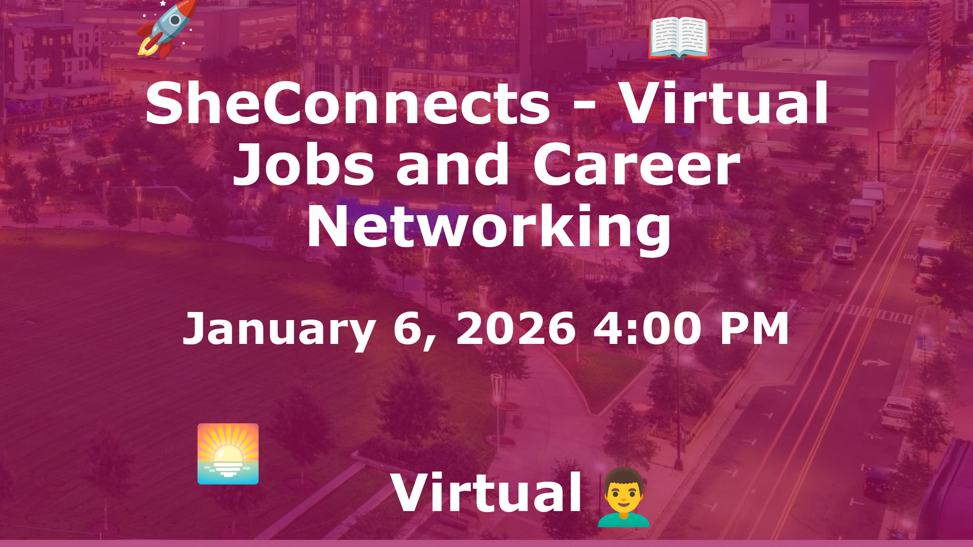 SheConnects - Virtual Jobs and Career Networking event image